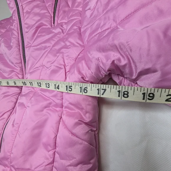 Kc Collections Girl's Pink Puffer Jacket Barbie Girly - Picture 11 of 11